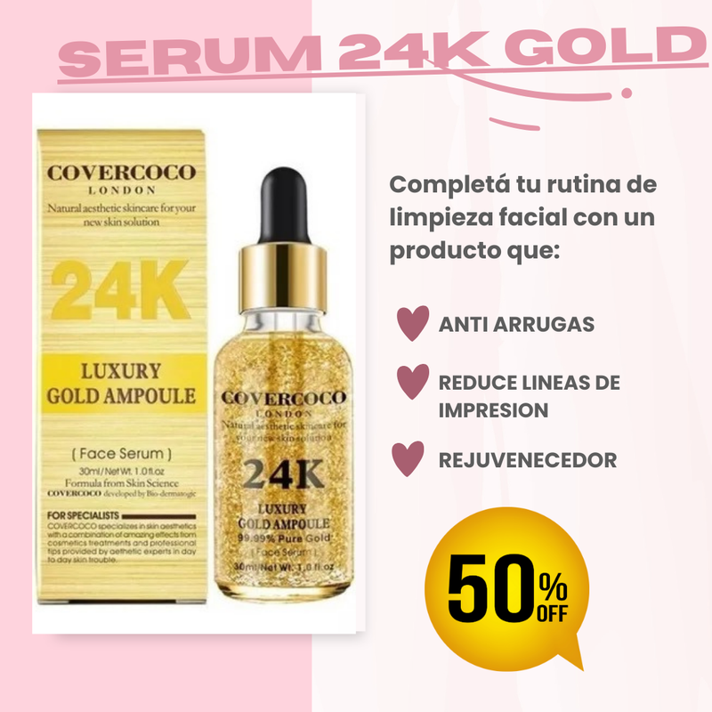 DEPILADOR FACIAL DE REGALO SERUM 24K COVERCOCO